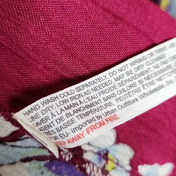 NWT Free People Garden Party Small Red Floral Dress - Picture 7 of 7